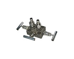 Three valve group